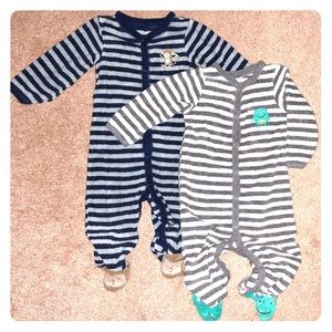 KIDS 2-pk 9m sleeper footie pajamas